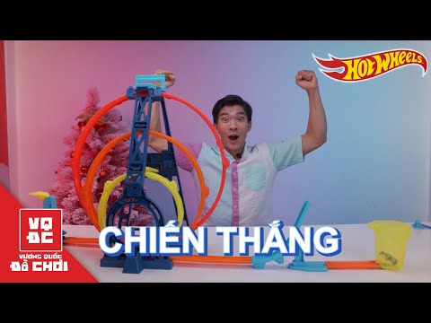 Bộ Đường Đua Vòng Xoay Kì Diệu HOTWHEELS | VƯƠNG QUỐC ĐỒ CHƠI 43