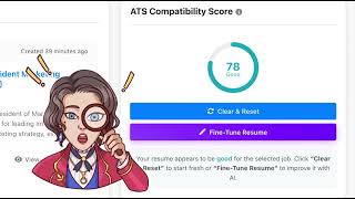 Resume Generator Interface Quick Start Tour