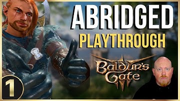 Baldur’s Gate 3 Abridged Playthrough Part 1 – Escaping the Nautiloid Ship