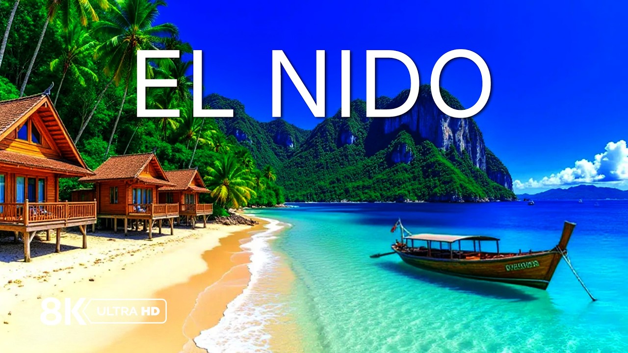 El Nido, Thailand 8K – Turquoise Lagoons, Limestone Cliffs and Hidden Tropical Island Paradise
