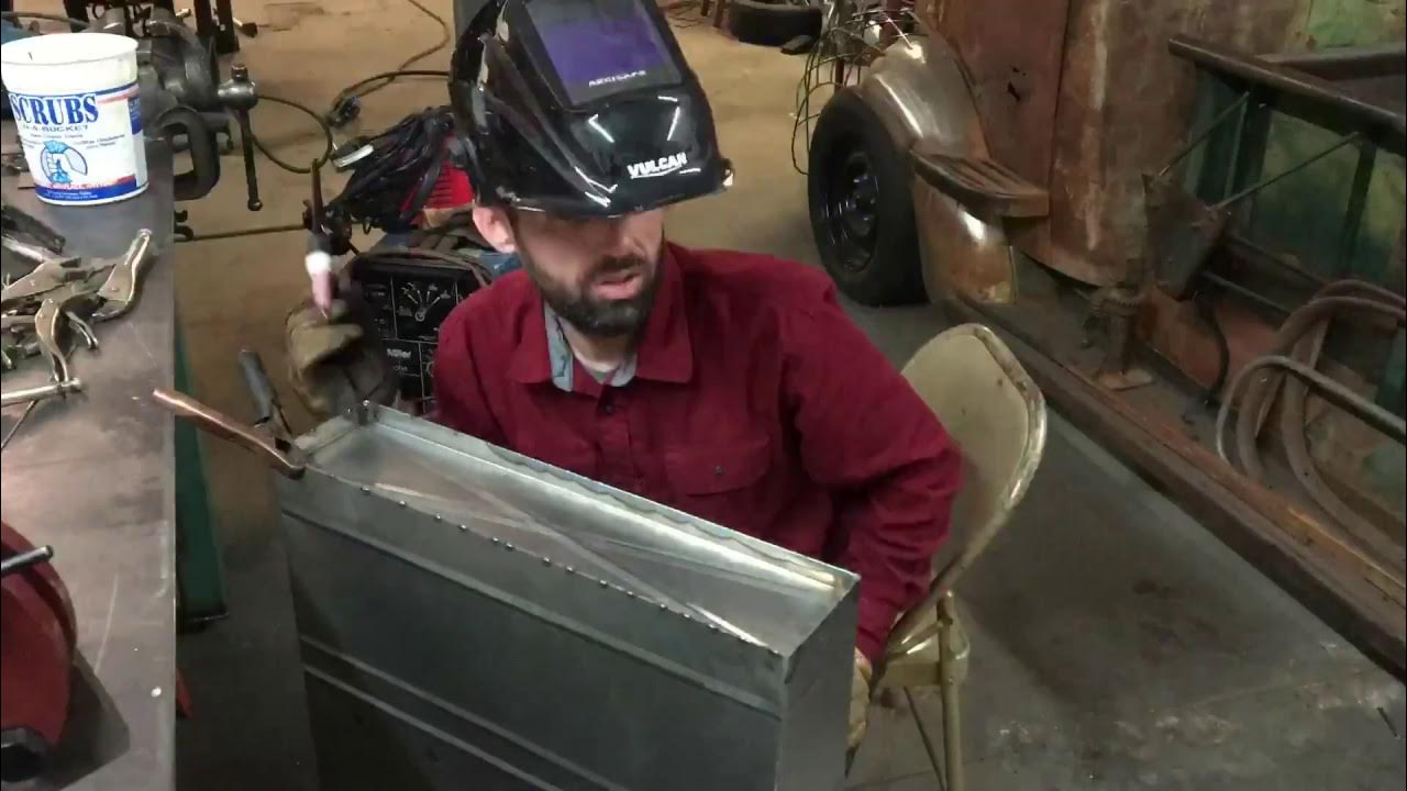 Tig welding a gas tank YouTube