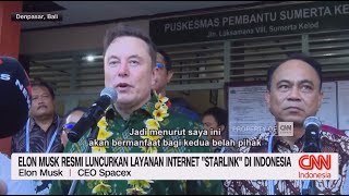 Elon Musk Resmi Luncurkan Layanan Internet 'Starlink' di Indonesia