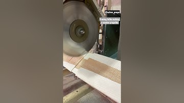 Tracing lathe making a wooden propeller
