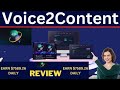 Voice2content Review | Voice2content: The unlimited Content Marketing Tool | Get $2000+ Bonus