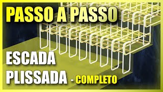 Dimensione a escada da moda com apenas o ftool - ESCADA PLISSADA / CASCATA