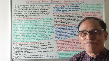 386)Comparative Politics(Evolution,Meaning and Nature)(Odia Video)(3rd Sem+5th Pap)
