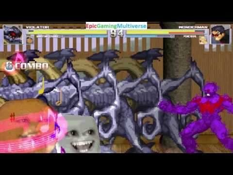 Power Girl And Wonder Man VS Violator And The Annoying Orange In A MUGEN Match / Battle / Fight