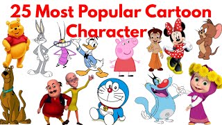 25 Most Popular Cartoon Characters Name in Hindi | Top Cartoon Characters Facts | Kids Video