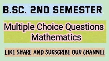 B.Sc. Math 2nd Semester|MCQ (Part 01) based on Matrix|Multiple Choice Questions  @MathsLover2023