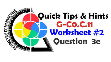G-CO.C.11 Worksheet #2 - Hint #3a