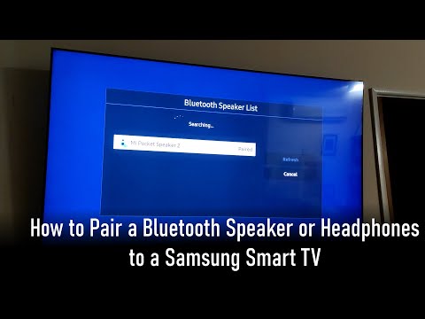gemakkelijk Pastoor toon How to connect a Bluetooth speaker to a Samsung TV - YouTube