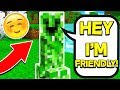 FINDING THE ONLY FRIENDLY CREEPER IN MINECRAFT!