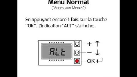 Central avec Afficheur Bft | Menu Simplifié et Normal ("Access") - Tutorial (FR)