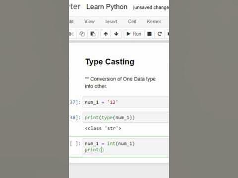 How to Type Cast in Python #shorts #datascience - YouTube
