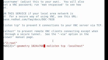 How to setup VNC over SSH on RHEL 6
