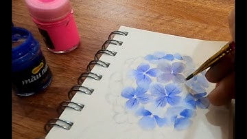 Part 1 - Cách vẽ hoa cẩm tú cầu (chi tiết từ a đến z) - Draw hydrangeas - Beautiful Art Drawing 82