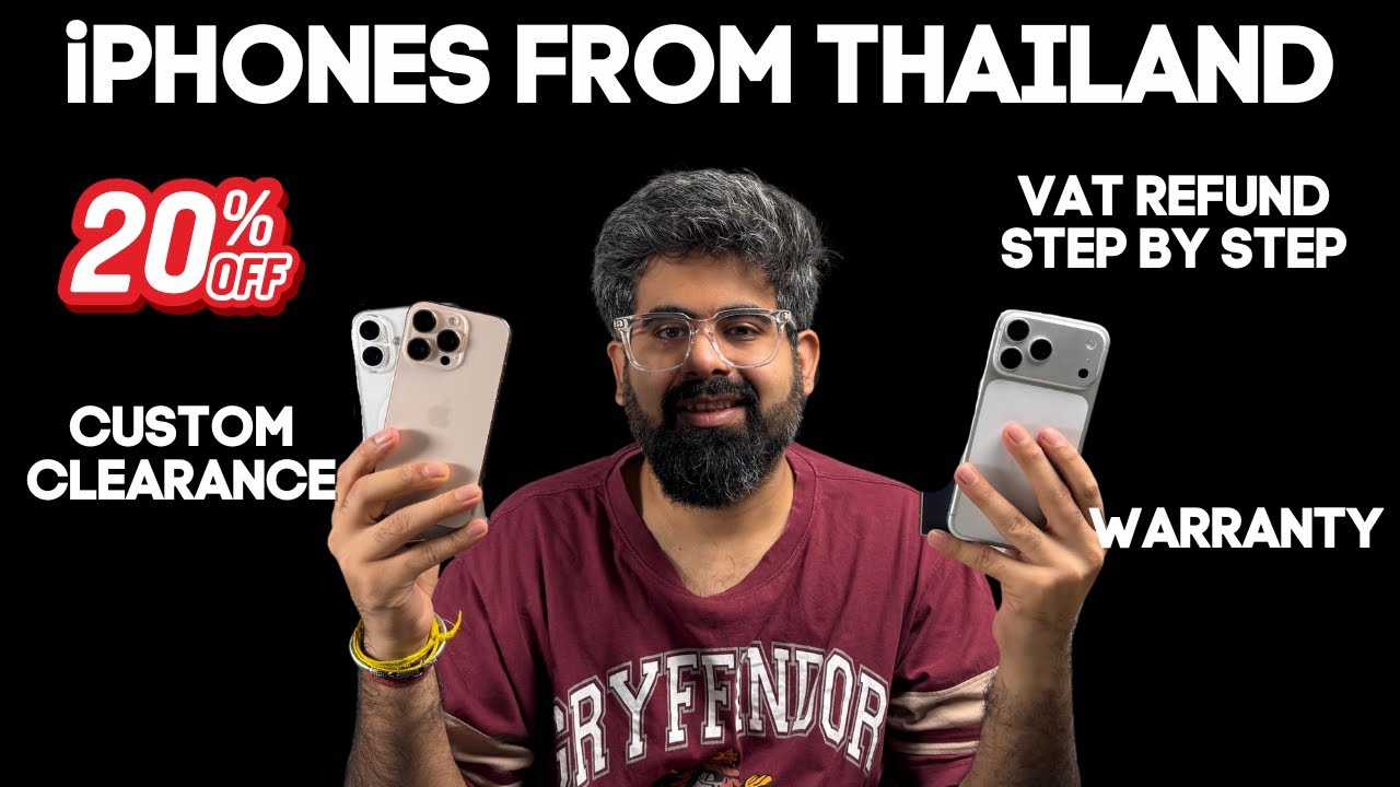 iPhone 17 SERIES at 20% off from Thailand | VAT step by step process | Custom clearance ? 17 PRO MAX