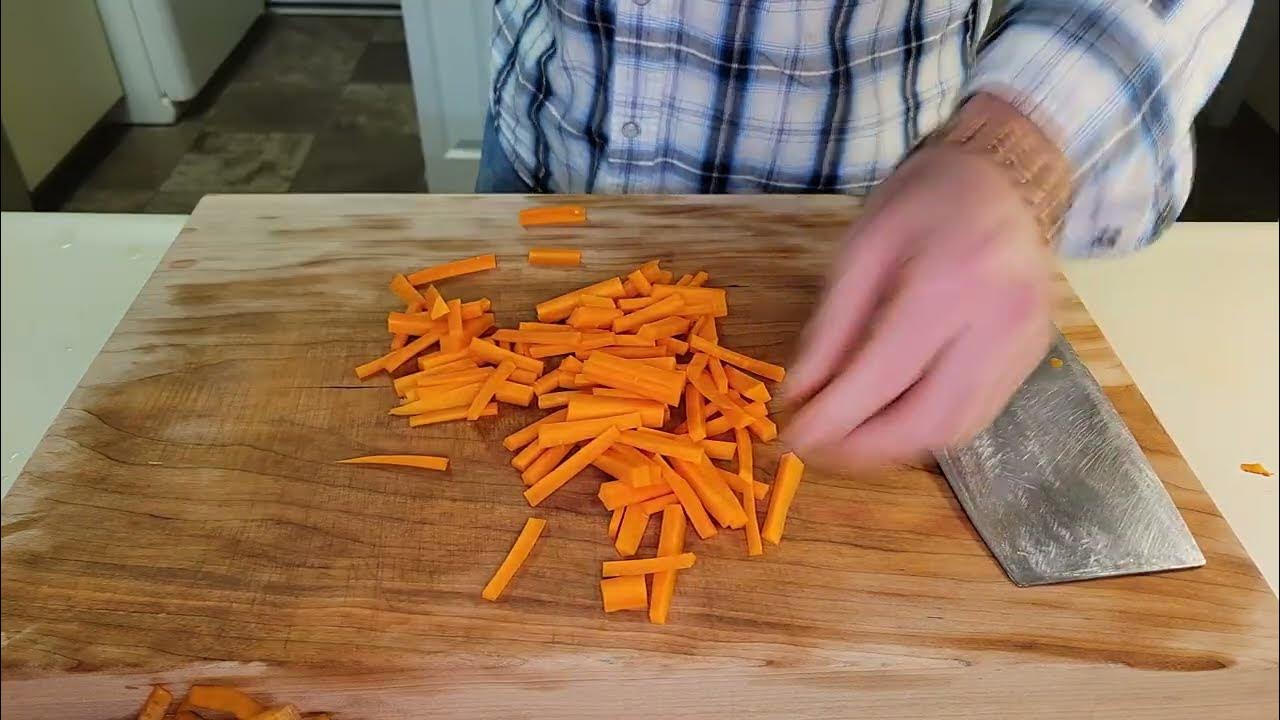 How to Julienne Carrots Vegetable Chopping Channel YouTube