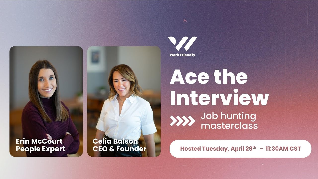 Ace the Interview: Job Hunting Masterclass Webinar from Work Friendly ...