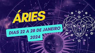 ÁRIES ♈️ SEMANA - DIAS 22 A 28 DE JANEIRO 2024 ♈️💖💖 Horóscopo