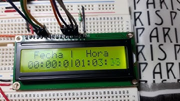 Calendario + Reloj con pantalla LCD 2x16 - Arduino Mega 2560
