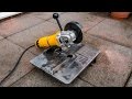 Homemade mini angle grinder stand and metal chop saw 3 in 1