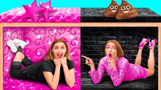 Yatağın Altındaki Gizli Odalar | Zengin vs Fakir Çılgın Meydan Okuma GoFun Challenge