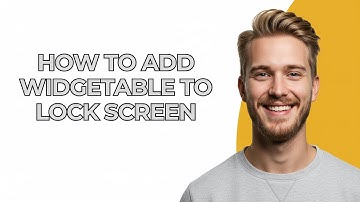 How To Add Widgetable To Lock Screen - NEW! Step by Step