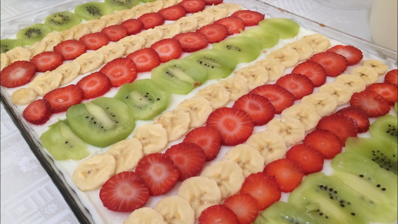 BORCAMDA MEYVELİ HAFİF PASTA Ramazan Tatlıları Çiçekintarifleri