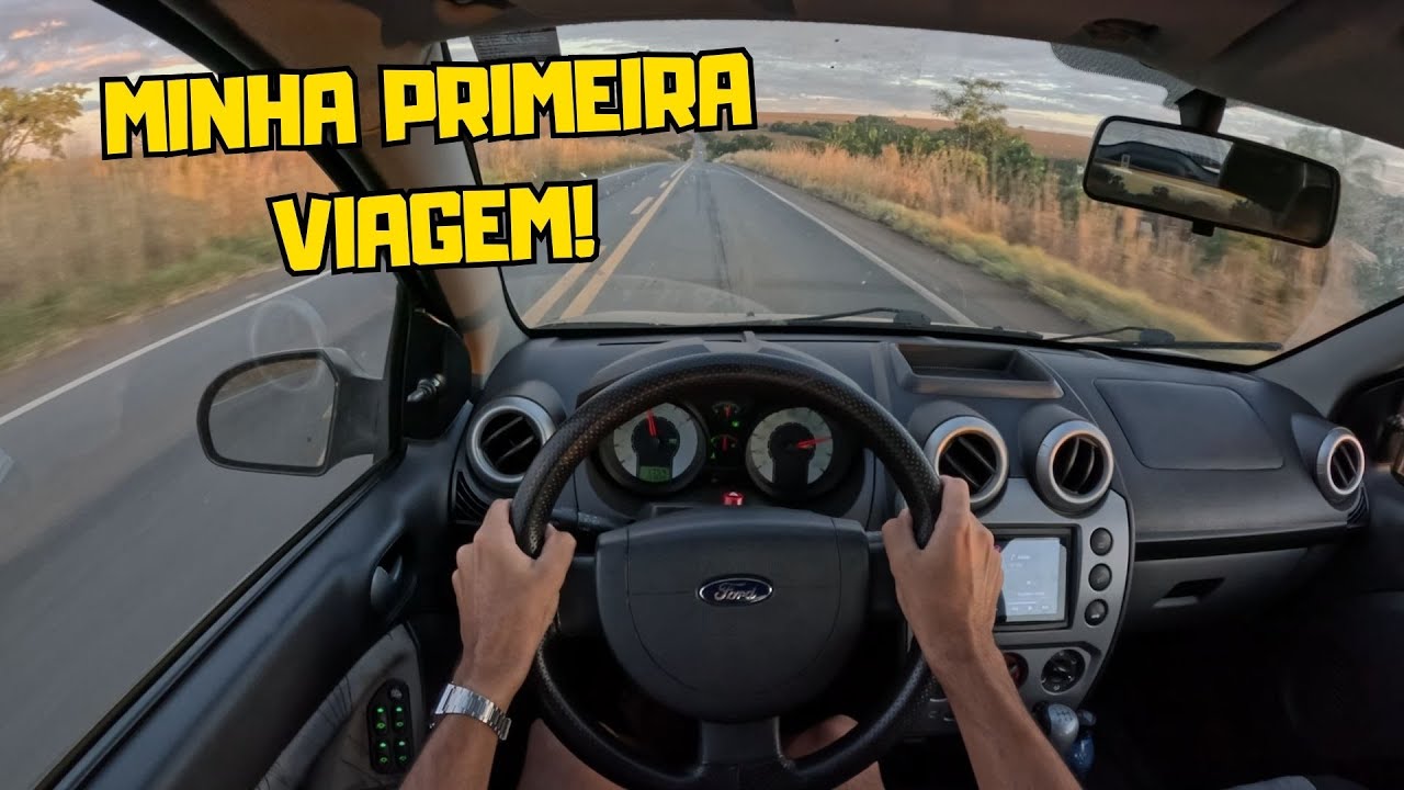PRIMEIRA VEZ NA ESTRADA COM MEU PRIMEIRO CARRO - Ford Fiesta 1.6 Rocam Class