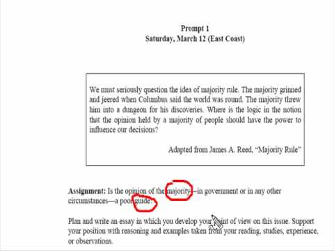 Practice sat writing questions samples