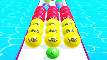 Faster Run 2048 - Ball game 3D ! All Levels Gameplay Part 115 android,ios