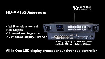 Huidu Two-in-One HD-VP1620 Display Controller for Live LED Wall