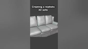 Creating a realistic sofa in Blender using Reality Capture and Substance Painter.