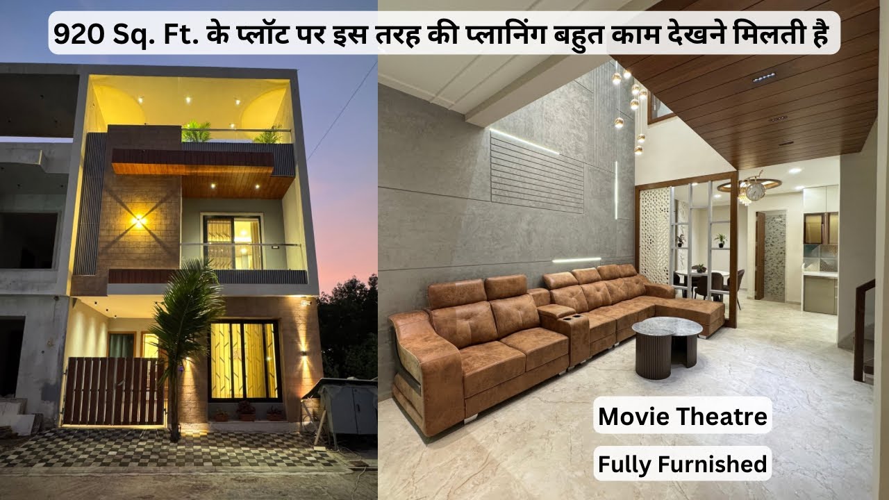 VN127 | 3 BHK Furnished Luxury House with Movie Theatre for Sale | 920 sq ft | Nipania Square Indore