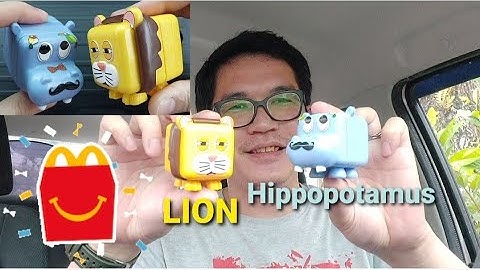 Happy Meal- Building Blocks (HIPPOPOTAMUS & LION) Start 11 November 2021 (McDonald