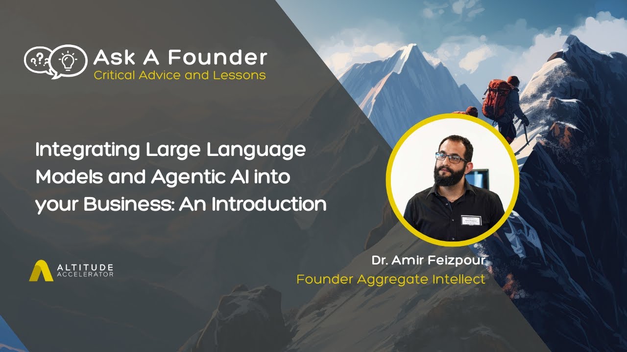 Ask a Founder: Amir Feizpour – Developing with Large Language Models & Agentic AI