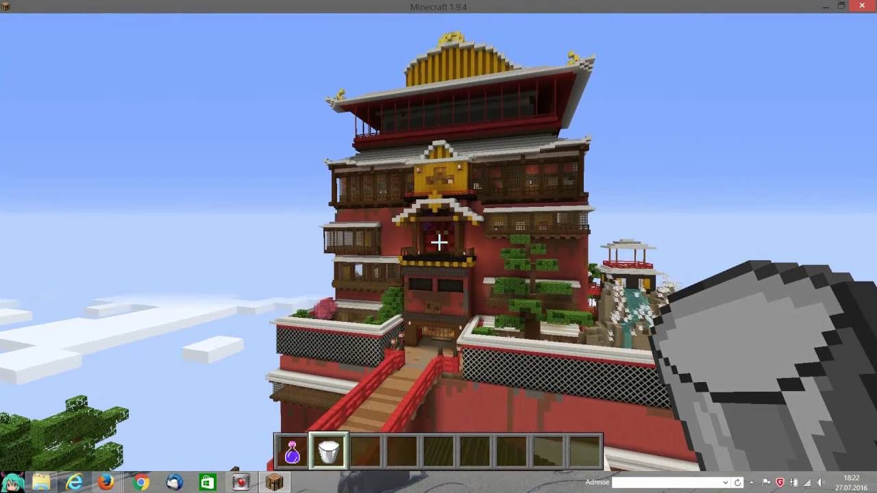 Chihiros Reise Ins Zauberland Minecraft Map Youtube 