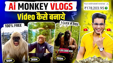 ai monkey vlogs video kaise banaye | how to make monkey vlogs | ai animal video generator free