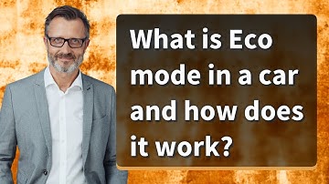 What is Eco mode in a car and how does it work?
