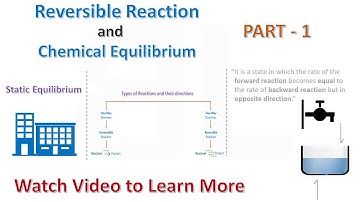 Chemical Equilibrium | Reversible Reaction | Forward & Reverse Reaction | PART - 1
