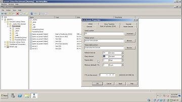 Windows Server 2008: dns start of authority tab