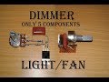 Simple Light Dimmer / Fan regulator or dimmer with BT 136