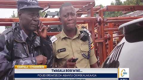 Poliisi Eremesezza Abantu Okwekalakaasa olwa Bobi Wine