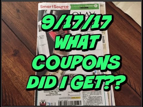 WHAT COUPONS DID I GET??? | 9/17/17 SMARTSOURCE PREVIEW