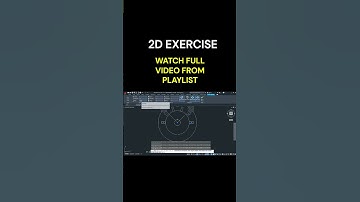 Fast 2D Exercise in AutoCAD #autocad #autocaddrafting #autocad2d #tutorial