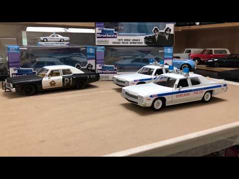 The Blues Brothers &rsquo;74 & &rsquo;75 Dodge Monaco&rsquo;s In 1/24 Scale By Greenlight Collectibles #Diecast