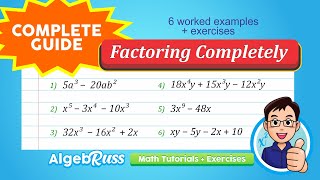 Factoring Polynomials COMPLETELY Prt 9 -  Ultimate Guide + LINKS -  Pinoy Tutorial, by AlgebRuss