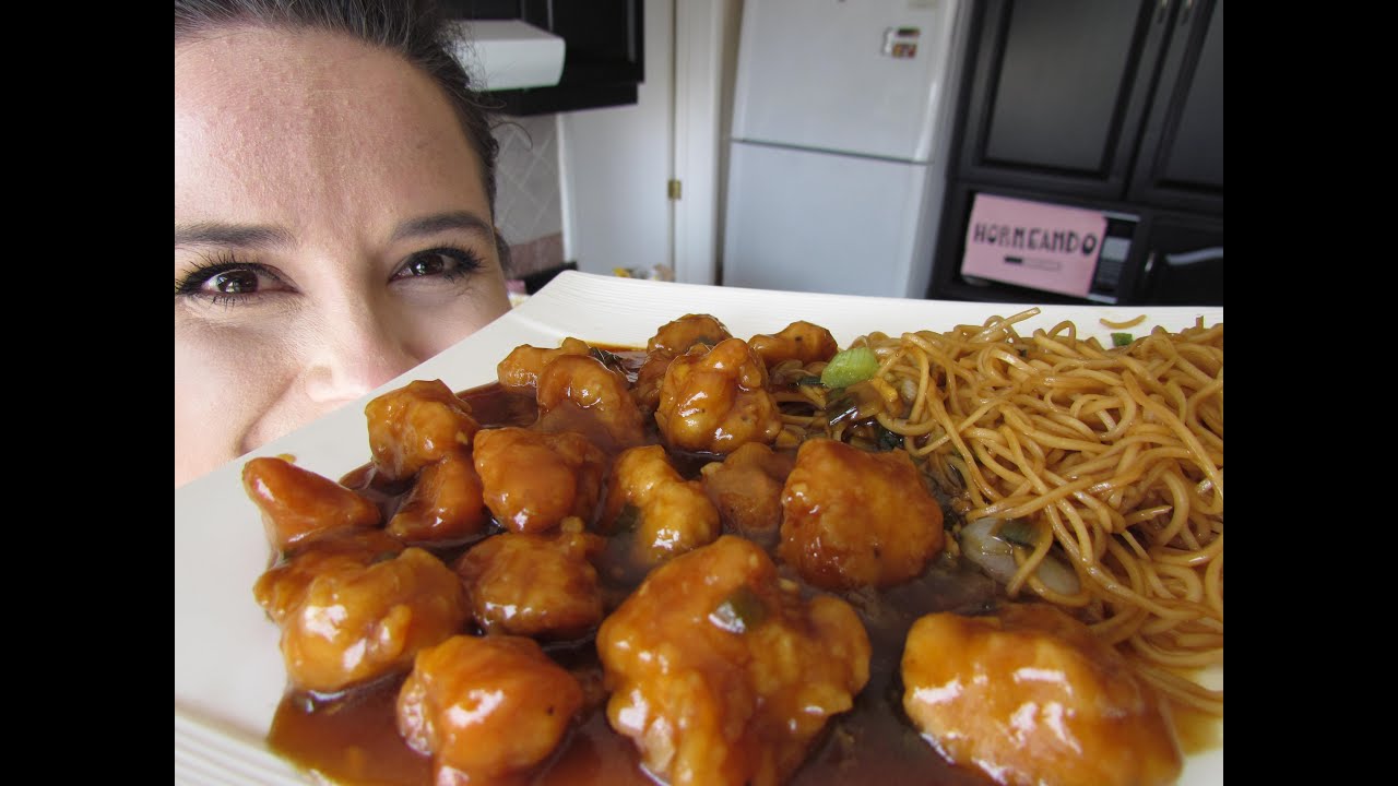 Orange Chicken como en el panda express/pollo en salsa de naranja agridulce/ Marisolpink - YouTube