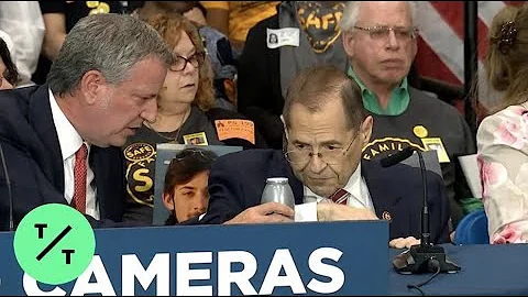 Rep. Jerry Nadler Appears to Faint at News Confere...
